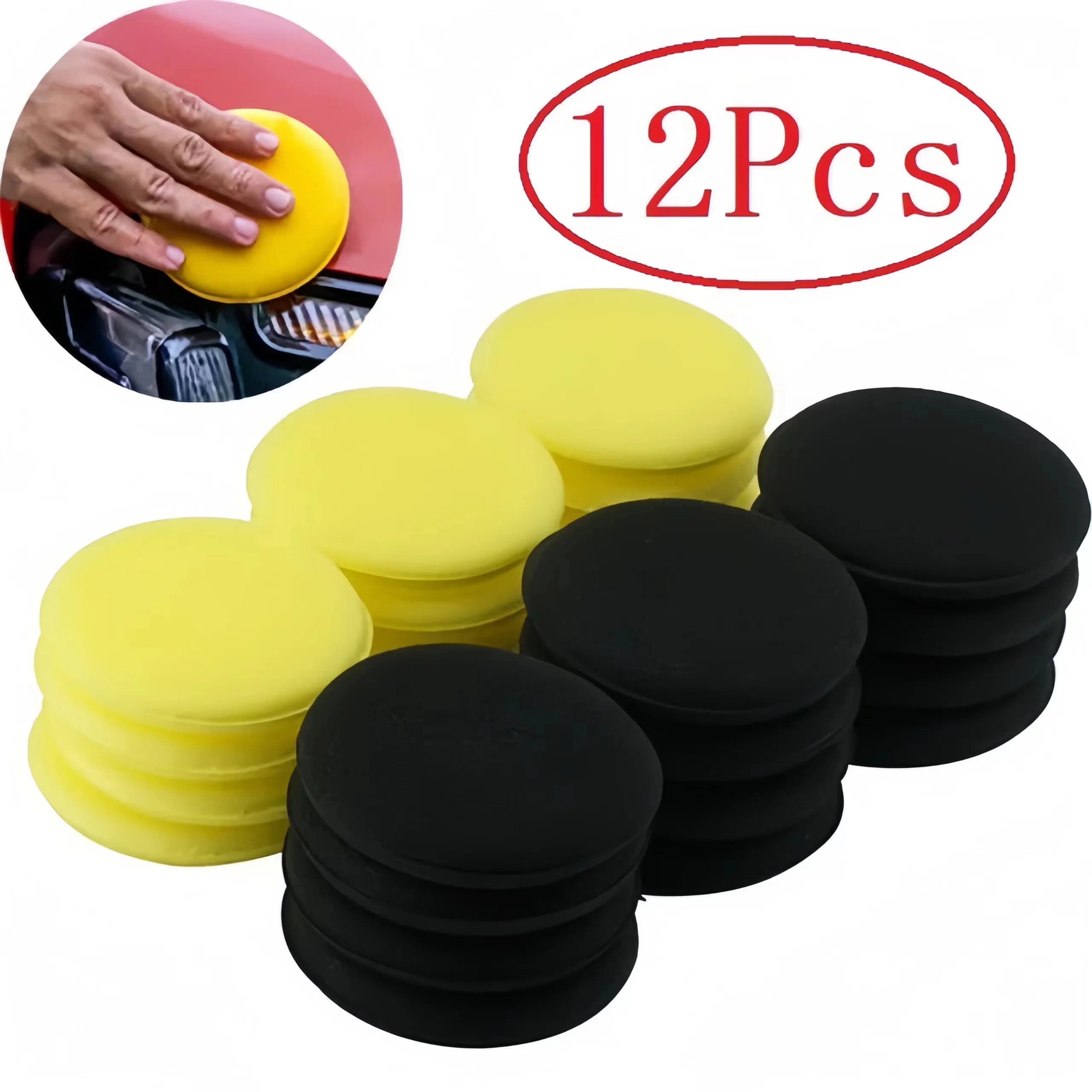 12 Esponjas Redondas de Espuma - Wax Applicator Pad reseña y precio